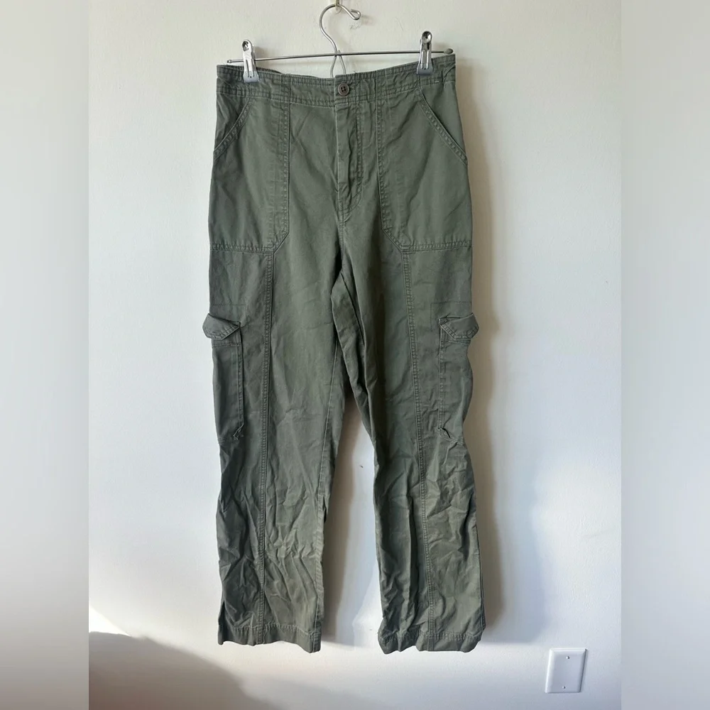 Abercrombie & Fitch Olive Green Cargo Pants - Picture 3 of 5